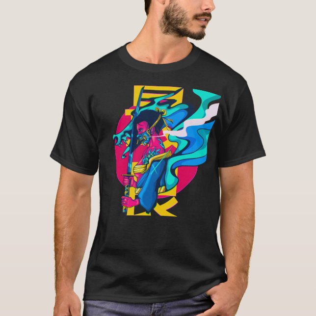 Camiseta negra Gozen (Anverso)