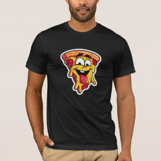Camiseta negra gráfica de comida rápida linda
