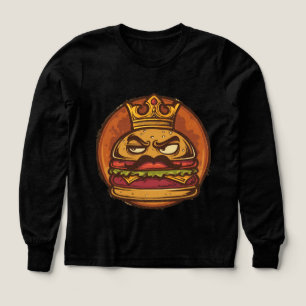 Camiseta negra gráfica de la corona de Grumpy Burg