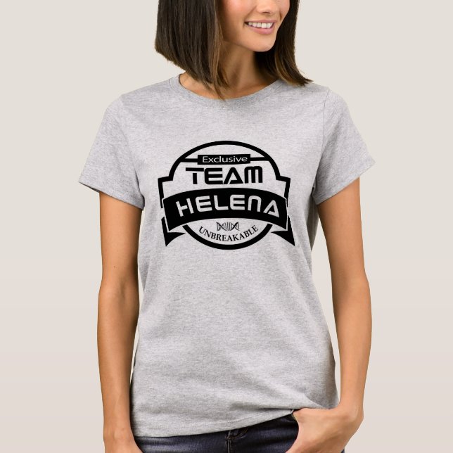 Camiseta negra huérfana de Helena del equipo (Anverso)
