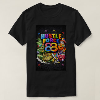 Camiseta negra Hustle Force 88