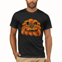 camiseta negra, Jack-o-Lantern,
