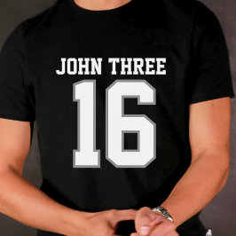 Camiseta negra John 3 16