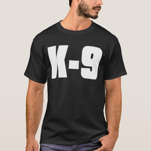Camiseta negra K-9 (Anverso)