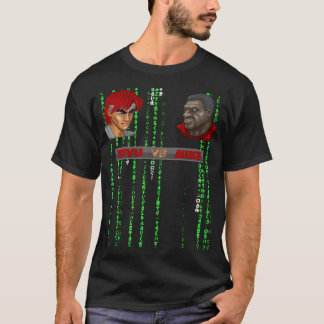CAMISETA NEGRA LOGO MATRIX RYU VS MIKE DE SAMURAI 