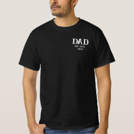 Camiseta negra minimalista moderna establecida por