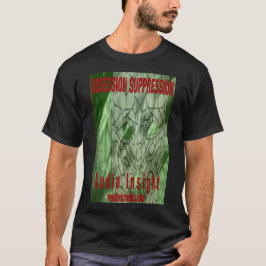 Camiseta negra "Obsession Suppression" para hombre