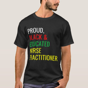 Camiseta Negra Orgullosa Enfermera Educada Practicante Fun