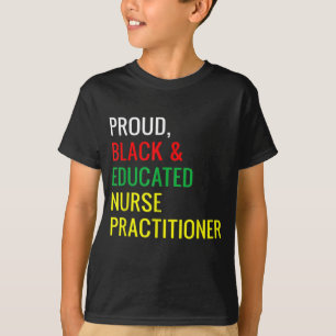 Camiseta Negra Orgullosa Enfermera Educada Practicante Fun 