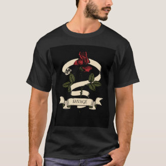 Camiseta negra oscura con diseño para hombres