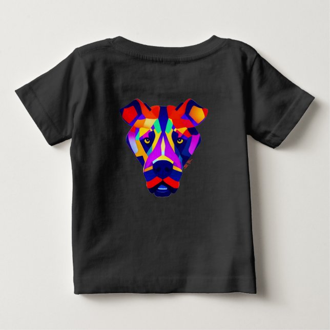 Camiseta negra para bebé de Alexander's Dog en la  (Reverso)