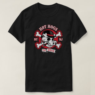 Camiseta negra para hombre clásica caliente del