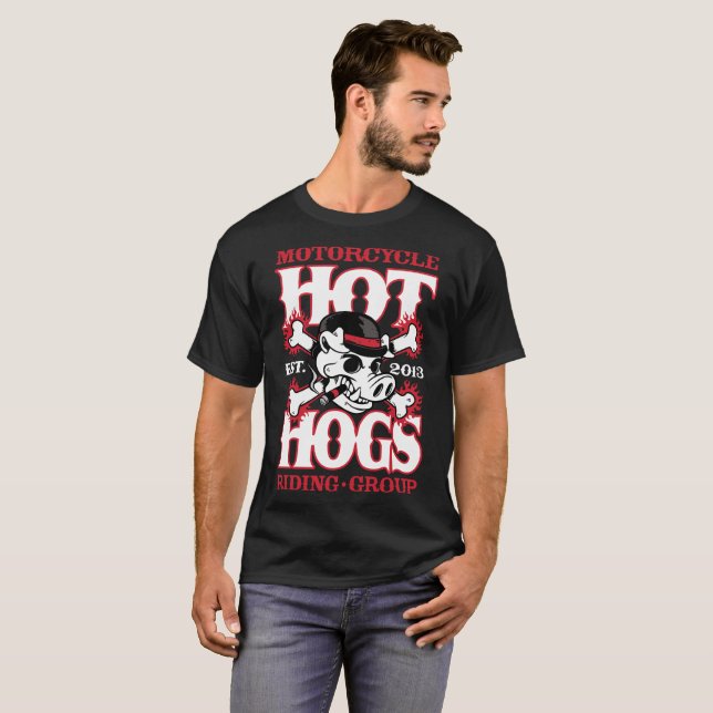 Camiseta negra para hombre clásica caliente del (Anverso completo)