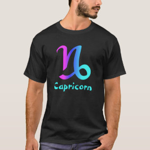 Camiseta negra para hombre del Capricornio