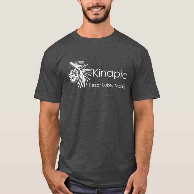 Camiseta negra para hombres (Anverso)