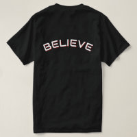 Camiseta negra para hombres con cita inspiradora '