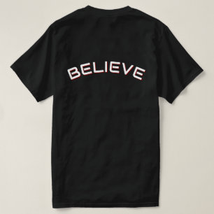 Camiseta negra para hombres con cita inspiradora '
