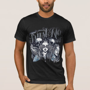 Camiseta negra para hombres y mujeres   Pla de alg