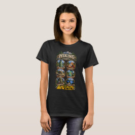 Camiseta negra para mujer de seguridad en senderis