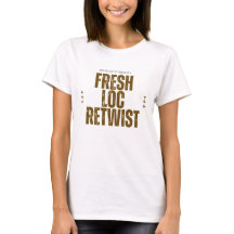 Camiseta negra personalizada de retorcido de rasta