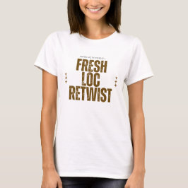 Camiseta negra personalizada de retorcido de rasta