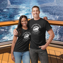 Camiseta negra personalizada para crucero de anive