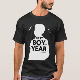 Camiseta negra personalizada para hombre 'Mejor ch