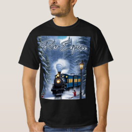 Camiseta negra Polar Express para hombres - Tee gr