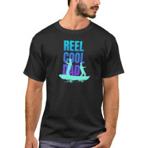 Camiseta negra Reel Guay Dad para el Día del Padre