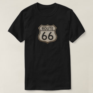 Camiseta negra retro vintage Ruta 66