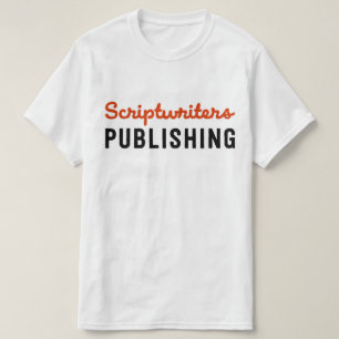 Camiseta negra/roja de la publicación de los