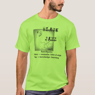 Camiseta negra sabia del jazz