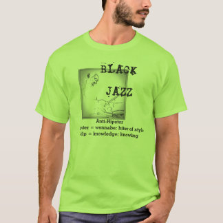 Camiseta negra sabia del jazz