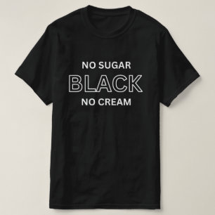Camiseta negra sin azúcar ni crema, Camiseta de mu