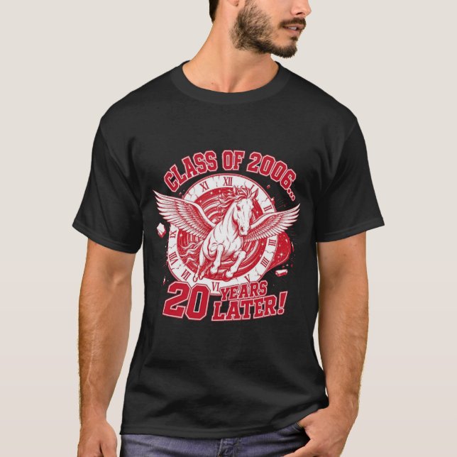 Camiseta negra SOA Fighting Pegasus (Anverso)