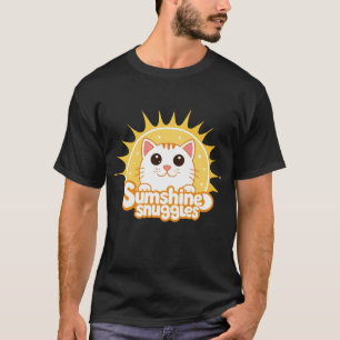 Camiseta negra "Sunshine Snuggles"