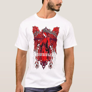 Camiseta negra superior de encargo del "ángel" de