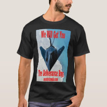 Camiseta negra "Te Vamos a Atrapar" para hombre