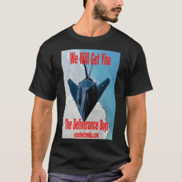 Camiseta negra "Te Vamos a Atrapar" para hombre
