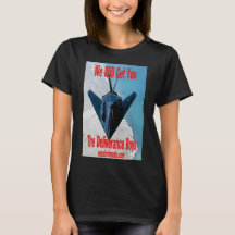 Camiseta negra "Te Vamos a Atrapar" para mujeres