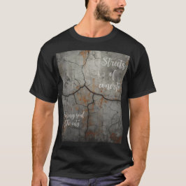 Camiseta negra unisex de hormigón subterráneo