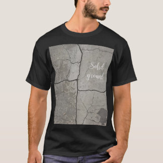 Camiseta negra unisex de hormigón Underground