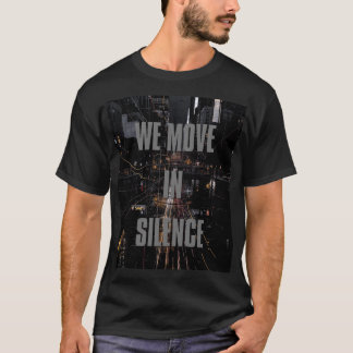 Camiseta negra unisex de streetwear underground