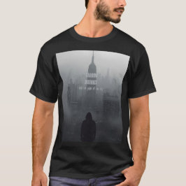 Camiseta negra unisex de streetwear underground