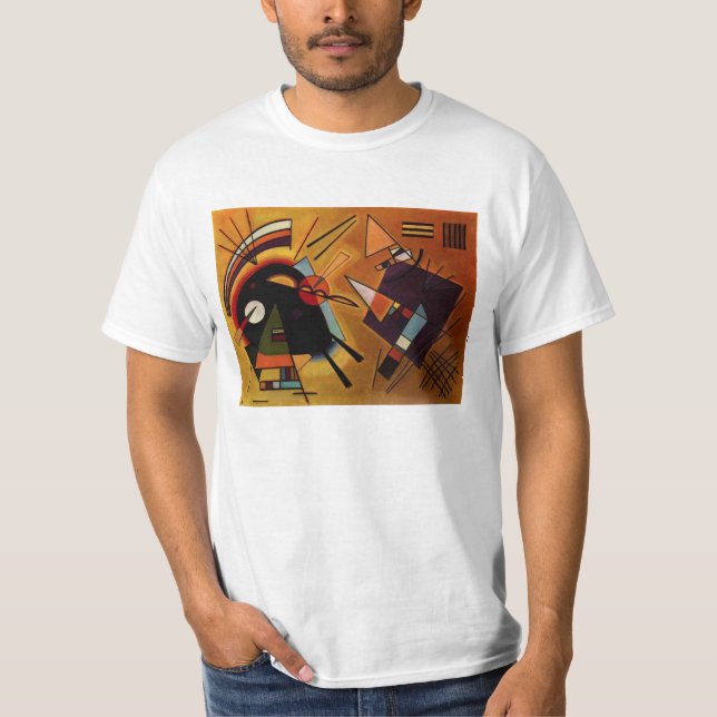 Camiseta negra y violeta de Kandinsky (Anverso)