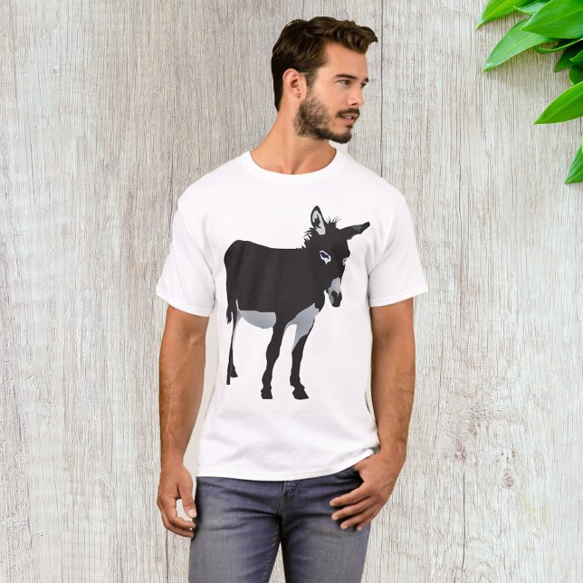 Camiseta Negrita Donkey Silhouette Farm Animal (Subido por el creador)