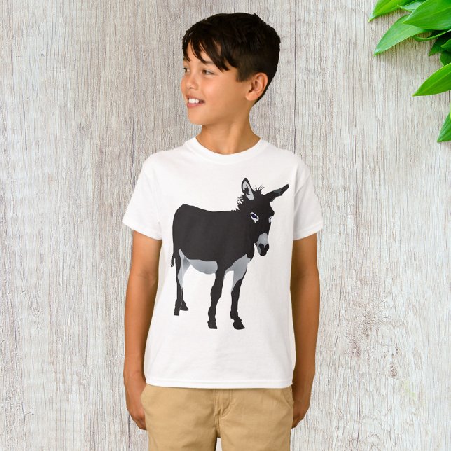 Camiseta Negrita Donkey Silhouette Farm Animal (Subido por el creador)