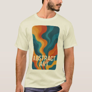 Camiseta Negrita: energía abstracta - Arte digital