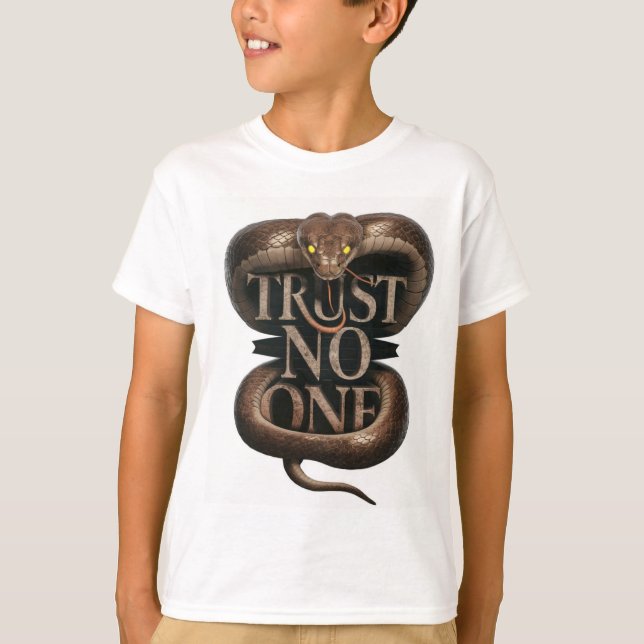 Camiseta "Negrita 'No confíe en nadie' King Snake Graphic p (Anverso)