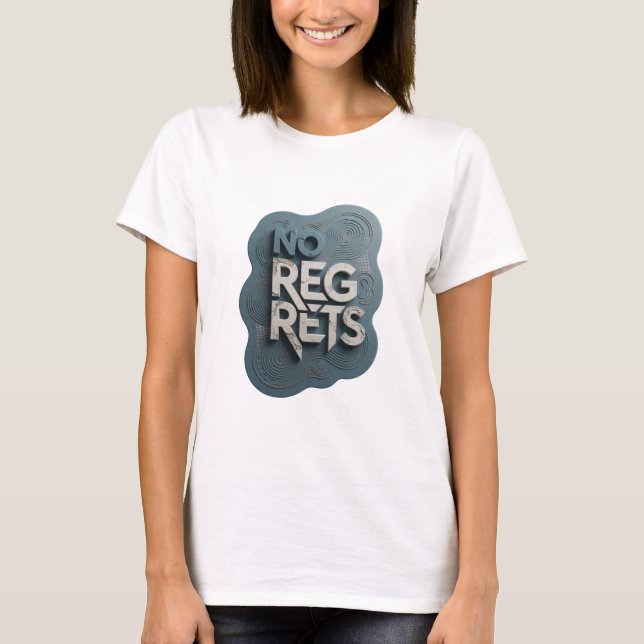 Camiseta Negrita Plateada con Declaración SIN ARRE (Anverso)
